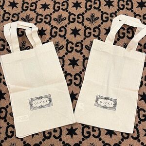 Gucci Beige Canvas Tote Set